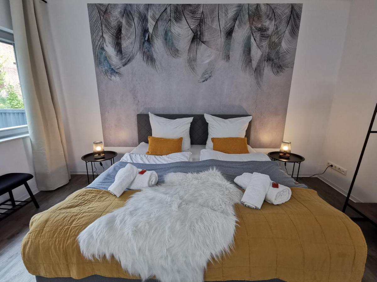 Bohnapartments - Town House Am Stadtpark - Gratis Parkplatz - Wlan エアフルト エクステリア 写真